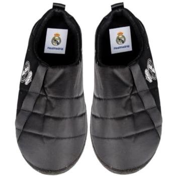 Zapatillas de Hogar Marpen Real Madrid Negro Acabado Abierto