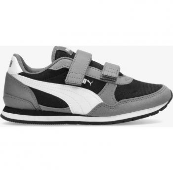 Scarpe Bambino Puma St Runner V3 Velcro Grigie Taglia 31