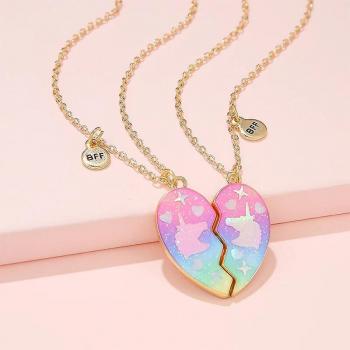 Colgante de corazón mágico para niñas
