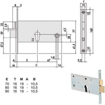 Verrou d'insertion All 44360-90-0 Cisa