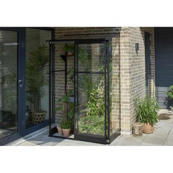 Halls Qube Lean-to 24 Gewächshaus 65 x 127 cm
