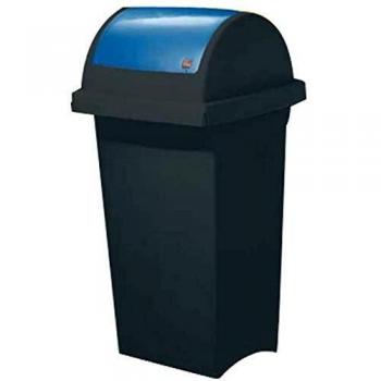 Bidone Pattumiera Blu 50 Litri