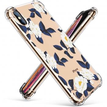 GVIEWIN Women's Floral Cover for iPhone Xs/X