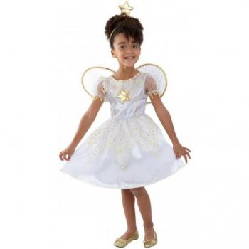 Tenue de Fée Étoile Blanche 4-6 Ans