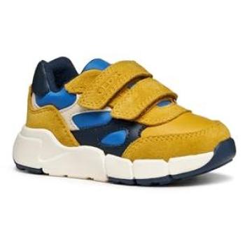Geox Flexyper Mini Kids Schuh, Gelb & Blau, 26
