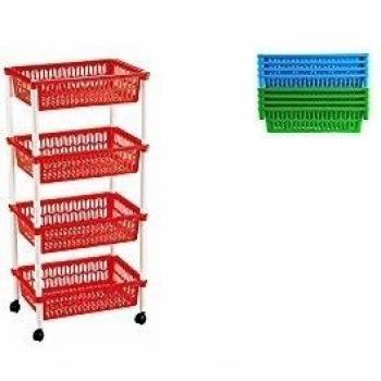 Beautiful 4-Basket Utility Cart
