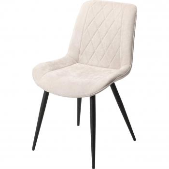 Natural Fabric Diamond Stitch Dining Chair