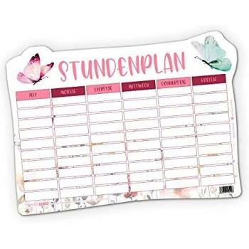 Itenga Magnetischer Stundenplan DIN A4 Schmetterling 31x22,5cm