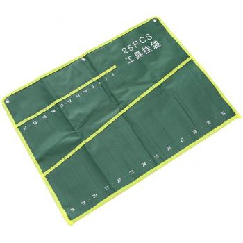 25-Pocket Tool Organizer Roll for Spanners