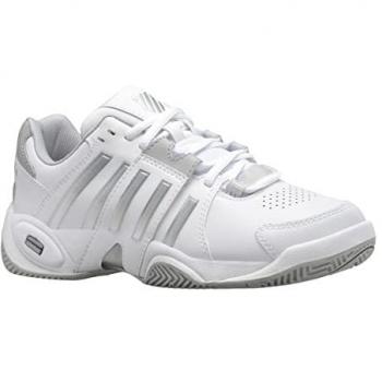 Women’s K‑Swiss Accomplish IV Court Shoes – White/Vapor Blue/Silver (UK 7.5)