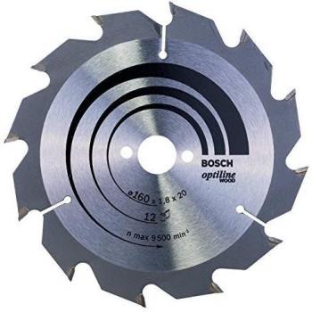 Bosch Optiline Wood Cutting Saw Blade 160mm 12T 20mm