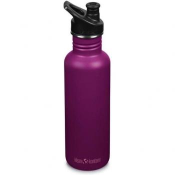 Klean Kanteen 800ml Classic Sport Cap Trinkflasche lila