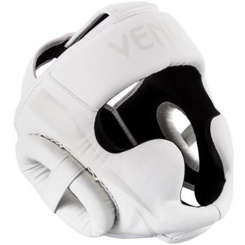 Casque de Boxe VENUM Elite Luxe – Mousse 3‑Niveau, Blanc