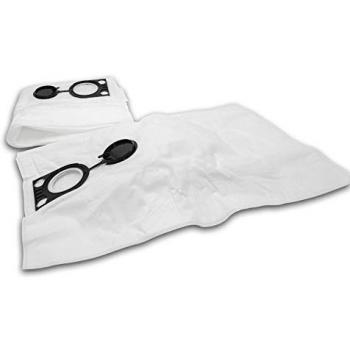 Vhbw 5x Vacuum Cleaner Microfleece Bags compatible with Mafell 25 S, 66 cm x 40 cm, White