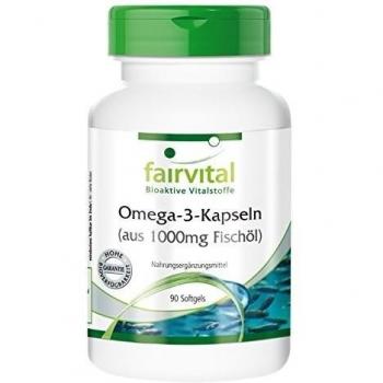 Omega‑3 FairVital 1000 mg – 90 Cápsulas de Aceite de Pescado