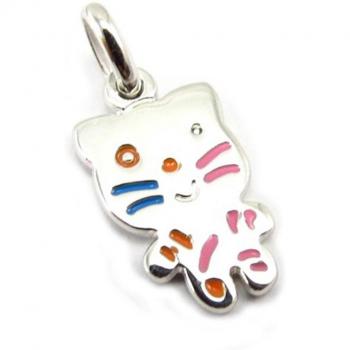 Pendentivo 'Chaton' de plata multicolor Altesse K4516