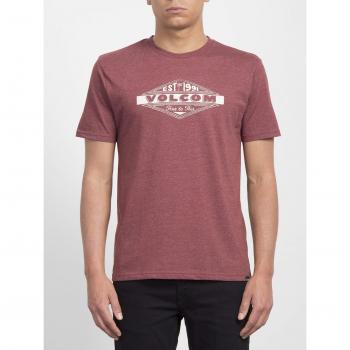 Crimson Volcom T-Shirt Run HTH – Homme