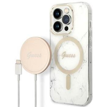 Pack Coque Marbre et Chargeur MagSafe 15W pour iPhone 14 Pro Max