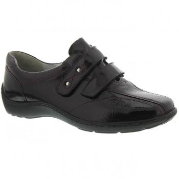 Women’s Stone Stone‑Taped Fastening Boots – Black, Size 8/8