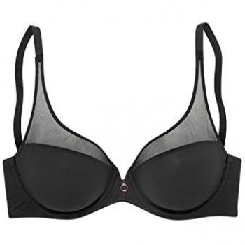 Bügel-BH LASCANA Schwarz, Gr. 95D, mit transparenten Details