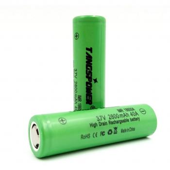 TangsPower Flat‑Top IMR 18650 2800 mAh – 3,7 V (40 A)