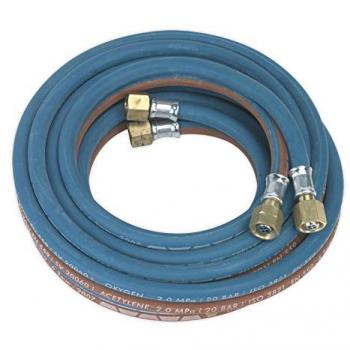 Sealey SGA5 | Twin Rubber Hose Set for Oxyacetylene, 4.5mtr