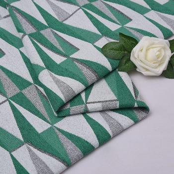 Tela Franela Jacquard Geométrica Engrosada para DIY, 100cm x 148cm