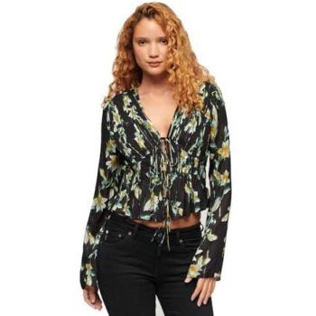 Superdry 70s Retro Pleated Shirt for Women