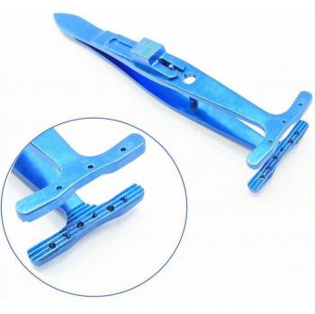 Pince de chirurgie oculaire 95 mm en titane – réutilisable – strabisme