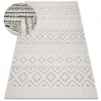 Carpet Jersey Grey Rhombuses – Structural Loop Boho – 160x220 cm