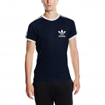 Adidas Men's 3 Stripe Raglan Retro Crew Neck T-Shirt