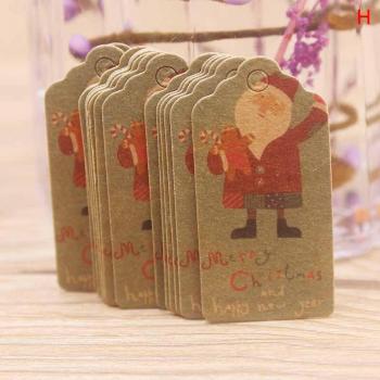 100pcs Merry Christmas Gift Label Tags
