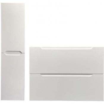 Meuble vasque blanc avec colonne
