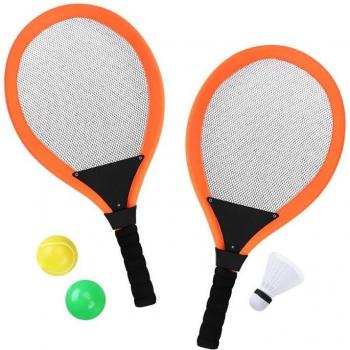 Raqueta de tenis de bádminton para niños con 3 bolas