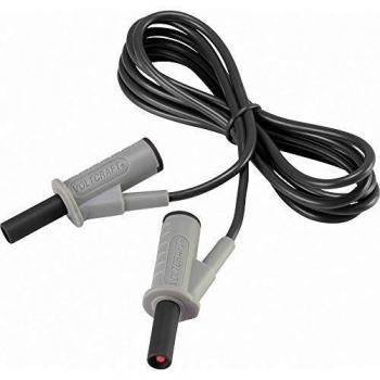 Flexible Safety Test Lead 4 mm Banana Plug 1.50 m Black