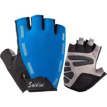 Black Thin Half Finger Cycling Gloves