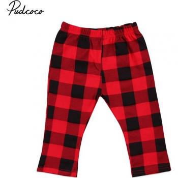 Pantalon de Noël à carreaux pour garçon et fille