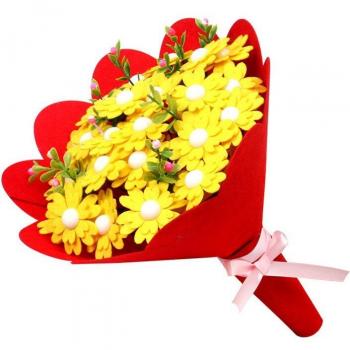 Kids Craft Flower Bouquets for Mother's Day and Teacher's Day