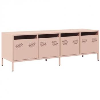Mobile TV Rosa in Acciaio Laminato 135x39x43,5 cm