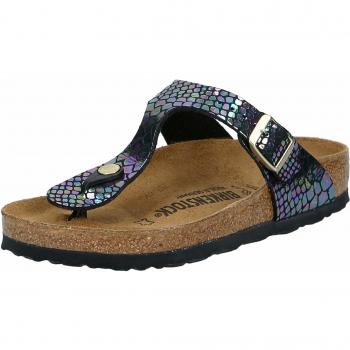 Infradito Birkenstock Gizeh Donna, Shiny Snake Black Multi