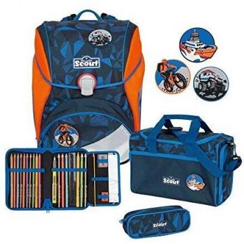 Scout Alpha Witzige Ranzen-Snap-Set – 4 Teile