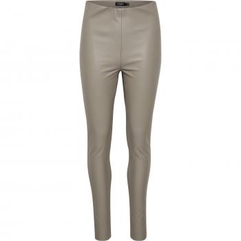 Soaked in Luxury Gray Kaylee PU Leggings, Women's, Size L