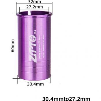 Bicycle Seatpost Conversion Sleeve Adapter 25.4/27.2/28.6/30.4/30.8/31.6/33.9/34.9