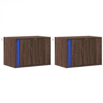 Ensemble de tables de chevet murales LED