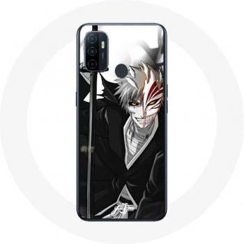 Oppo A53 Black Manga Case – Flexible with Ichigo Kurosaki