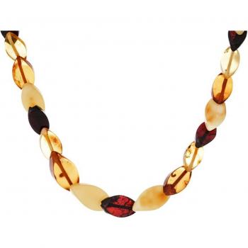 Ambre Trésor Lily – Collier Artisan 45 cm, 6 mm, Code R3682
