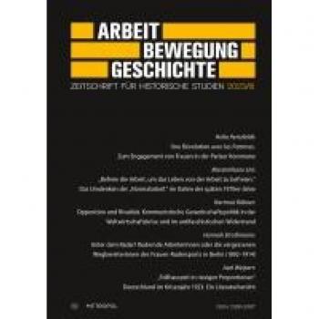 Arbeit – Bewegung – Geschichte: Zeitschrift für historische Studien 2023/III