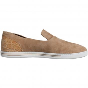 Dolce & Gabbana Beige Suede Loafers