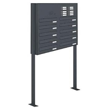 AL 10er Briefkastensystem in RAL 7016