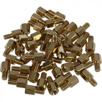 50 Pcs Brass Hexagonal PCB Spacers M3